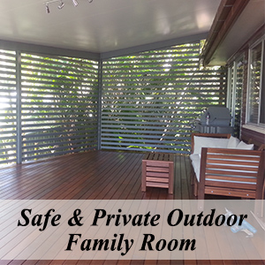 Safe and Private Outdoor Family Room